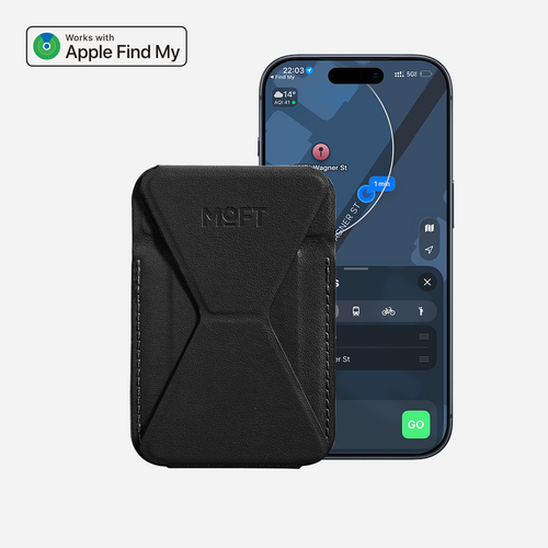 Trackable Snap-on Phone Stand & Wallet