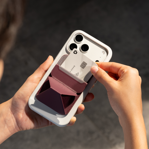 Trackable Snap-on Phone Stand & Wallet