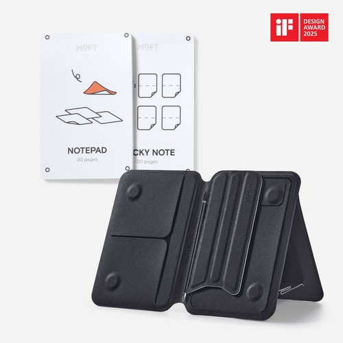 Snap Flow For Phones MC002 Note Stand Jet Black x Jet Black