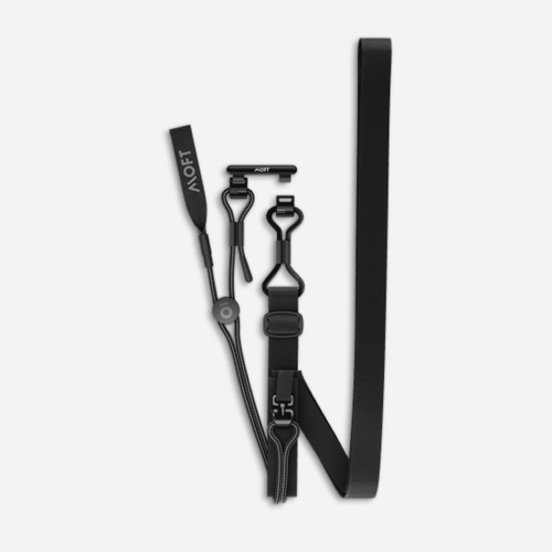 Phone Lanyard For Phones MD018 Jet Black Without