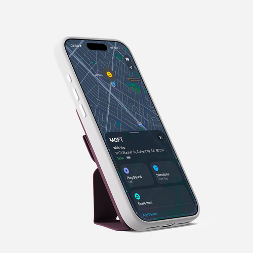 Trackable Snap-on Phone Stand & Wallet