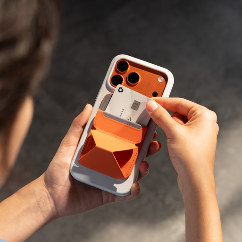 Trackable Snap-on Phone Stand & Wallet