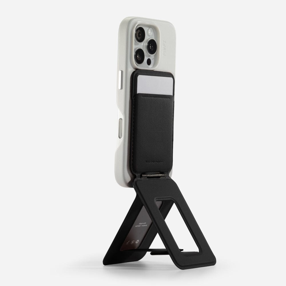 Snap Phone Tripod Wallet MOVAS™ - MagSafe Compatible For Phones MS027W Jet Black 