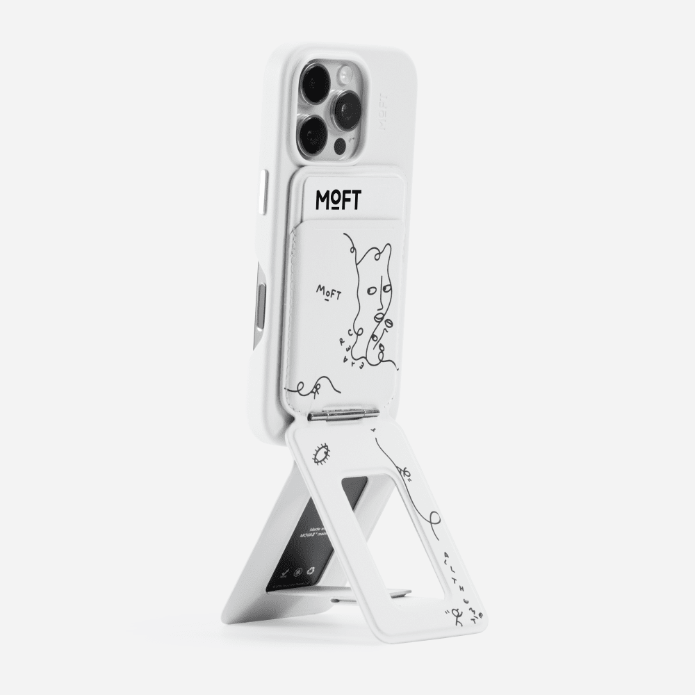 Snap Phone Tripod Stand MOVAS™ - MagSafe Compatible For Phones MS027 Tripod Wallet MOFT x Shantell Martin 